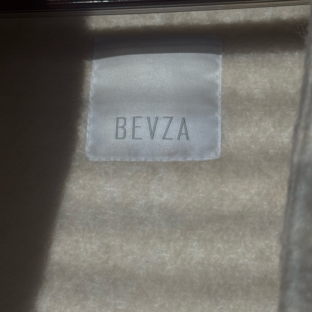 Bevza Cream Pea Coat for Women
